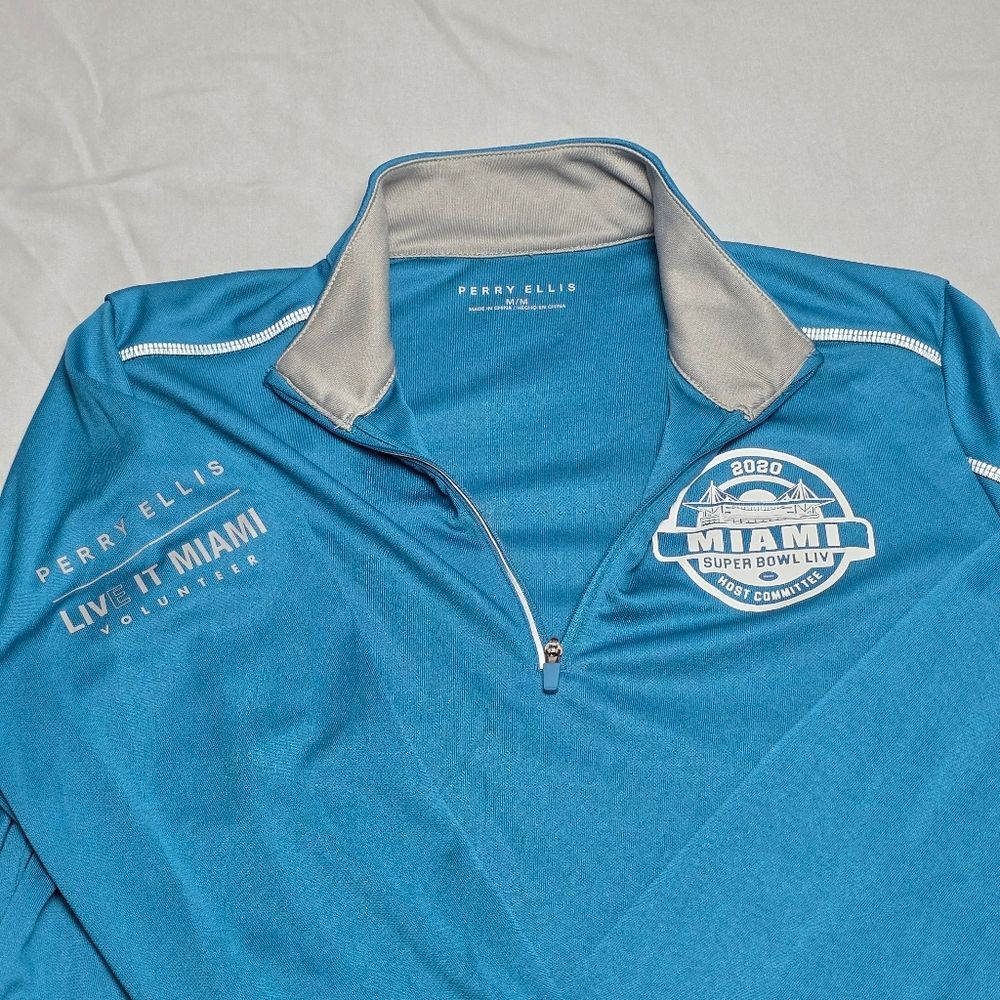 Super Bowl LIV Host Committee Volunteer 1/4 Zip Pullover Shirt Size Medium